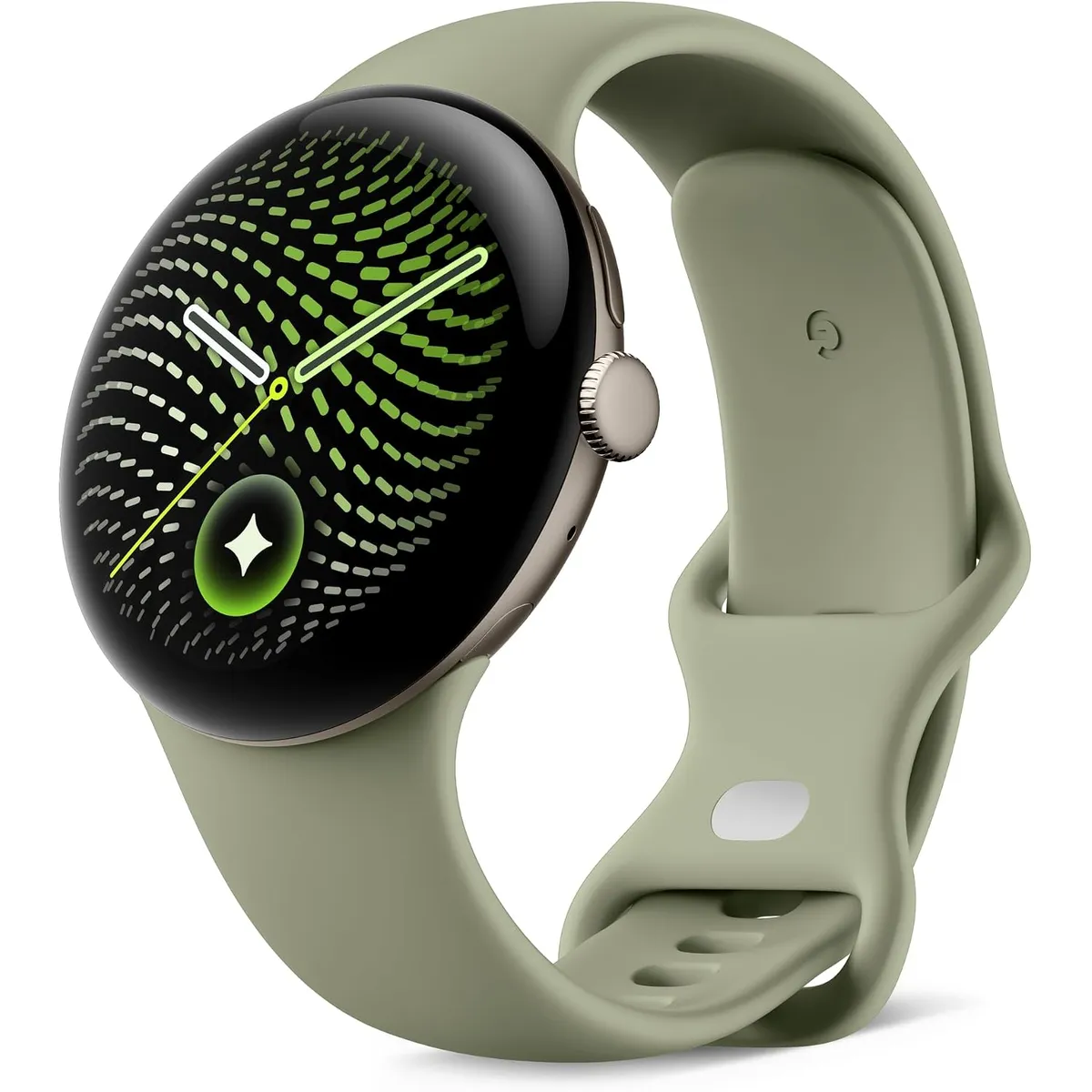 GOOGLE - Google Pixel Watch 5 (45mm)  Smartwatch WiFi / Bluetooth Satin Pyrite/ Olive