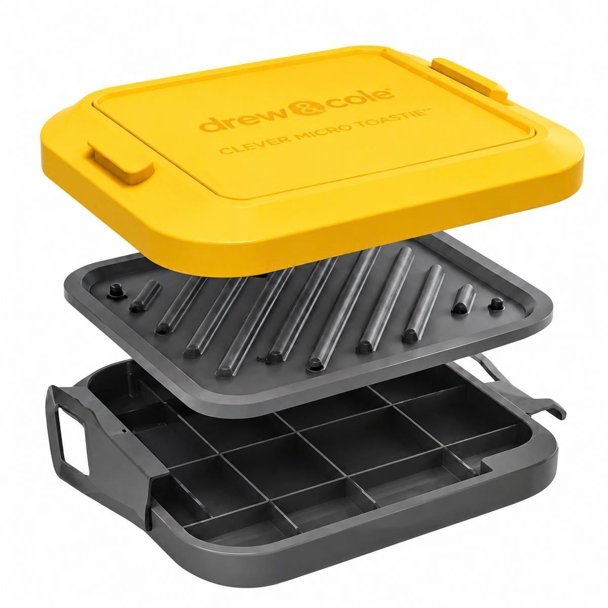 QUALITY PRODUCTS - Tostadora de Microondas Clever Micro Toastie gris