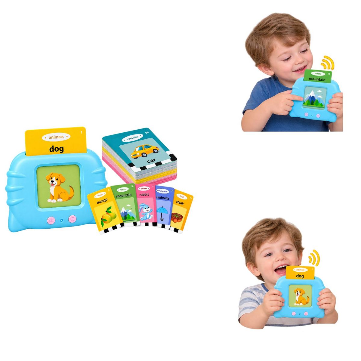OEM - Lector Educativo Infantil de Palabras con Tarjetas 