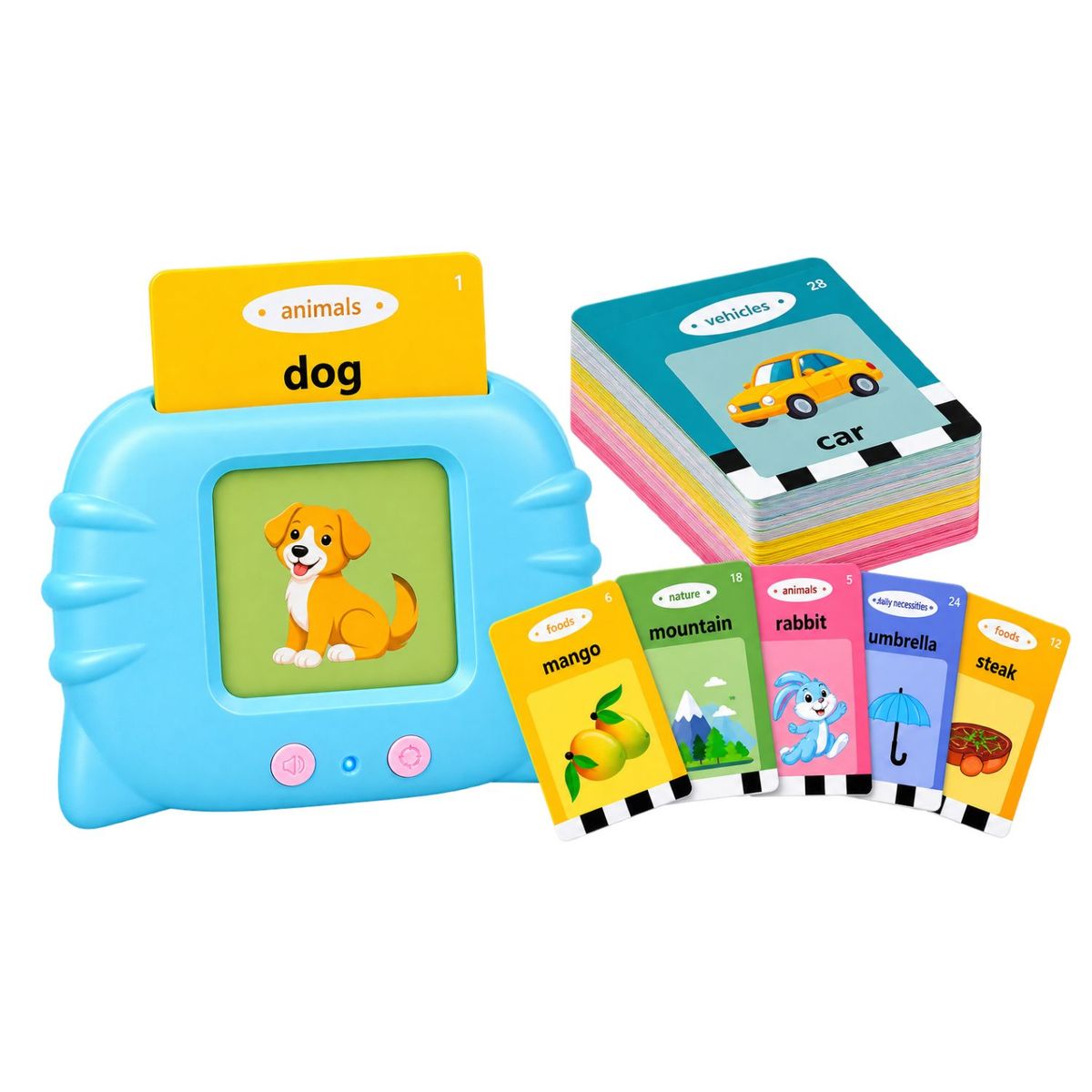 OEM - Lector Educativo Infantil de Palabras con Tarjetas 