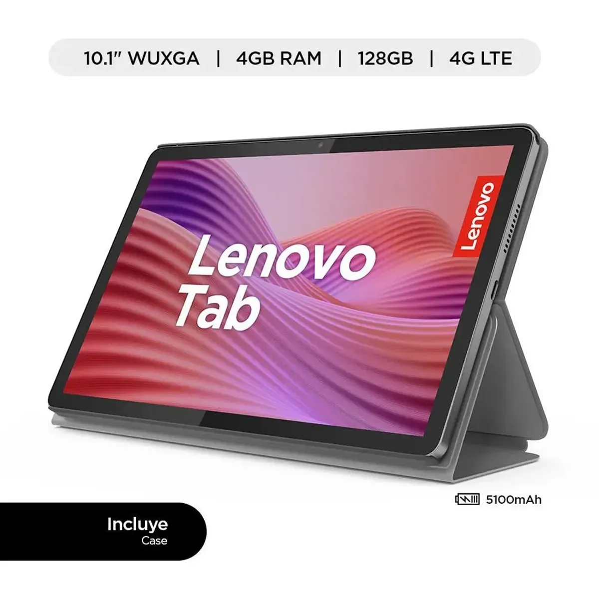 LENOVO - Tablet Lenovo Tab LTE 128GB 4GB RAM 101 4G LTE - Luna Grey