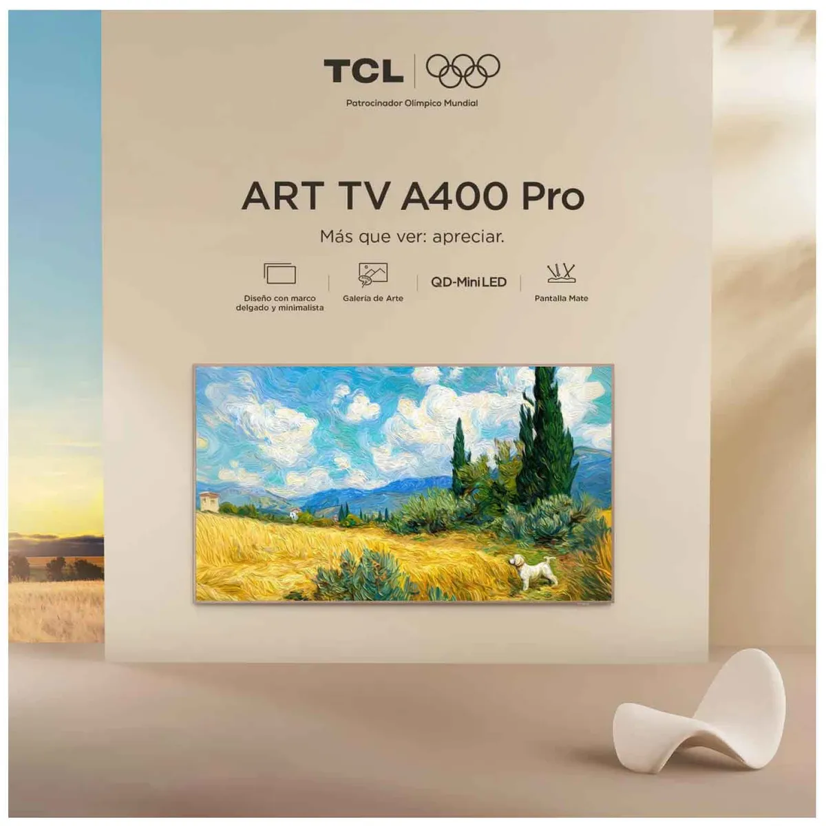 TCL - Televisor QLED 65 " 4K Ultra HD Google TV 65A400PRO Nuevo Modelo
