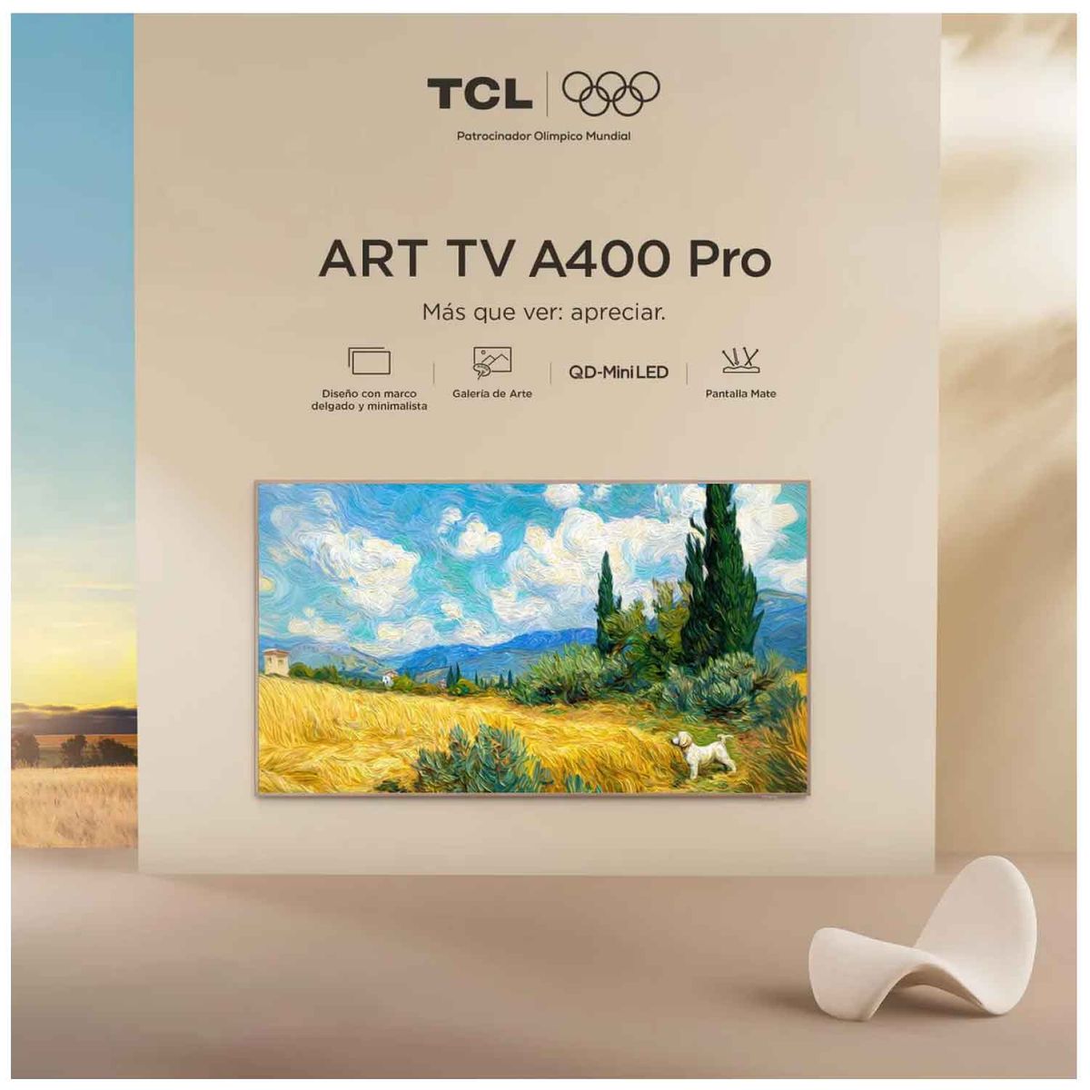 TCL - Televisor QLED 65 " 4K Ultra HD Google TV 65A400PRO Nuevo Modelo
