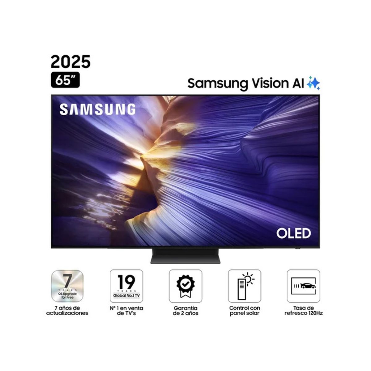 SAMSUNG - Televisor Samsung Smart TV 65" OLED 4K UHD Vision AI QN65S90FAGXPE