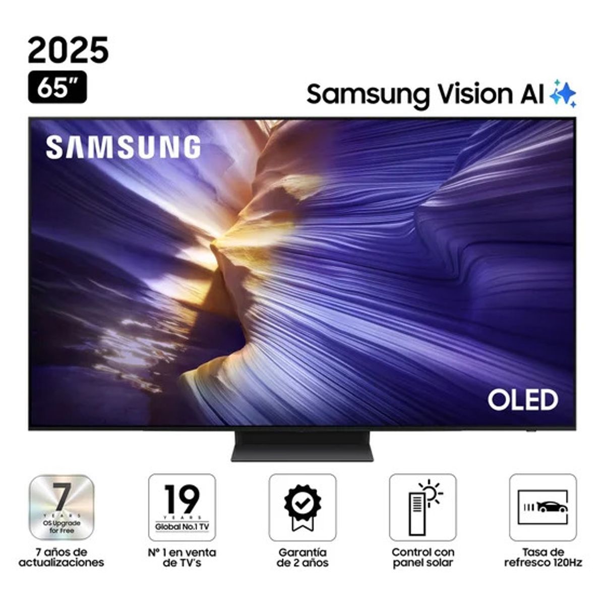 SAMSUNG - Televisor Samsung Smart TV 65" OLED 4K UHD Vision AI QN65S90FAGXPE