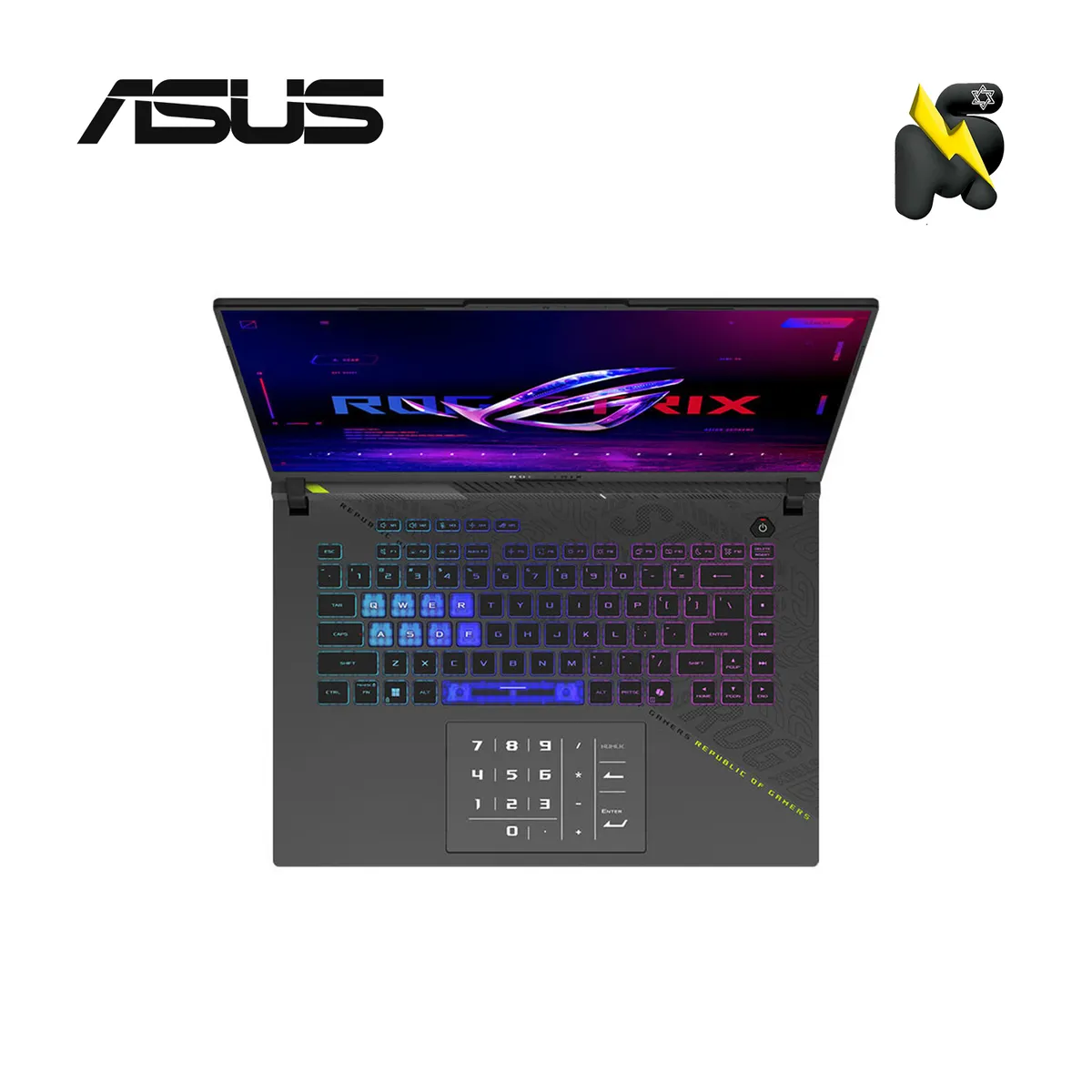 ASUS - LAPTOP ASUS ROG STRIX G614PM-RV221W/ AMD RYZEN 9-8940HX /512 GB  SSD/ 16GB/ RTX 5060 8GB /16"165HZ