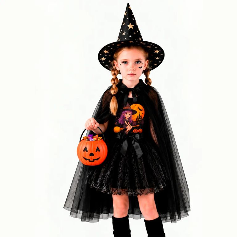 Disfraz Brujita / Bruja Niña Halloween GENERICO | Falabella Perú
