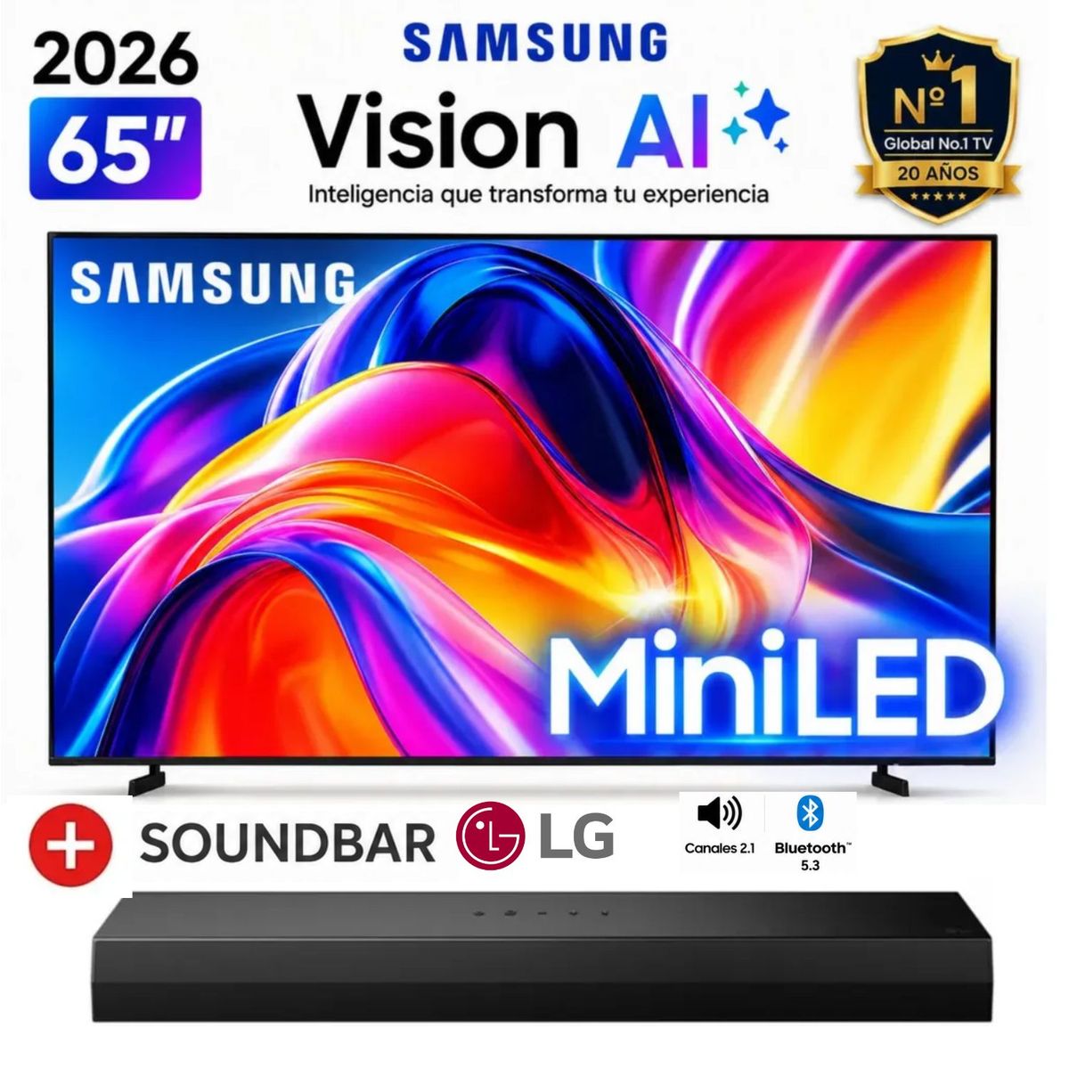 Televisor Samsung 65'' Mini LED M70H UHD 4K Tizen UN65M70HAGXPE ...