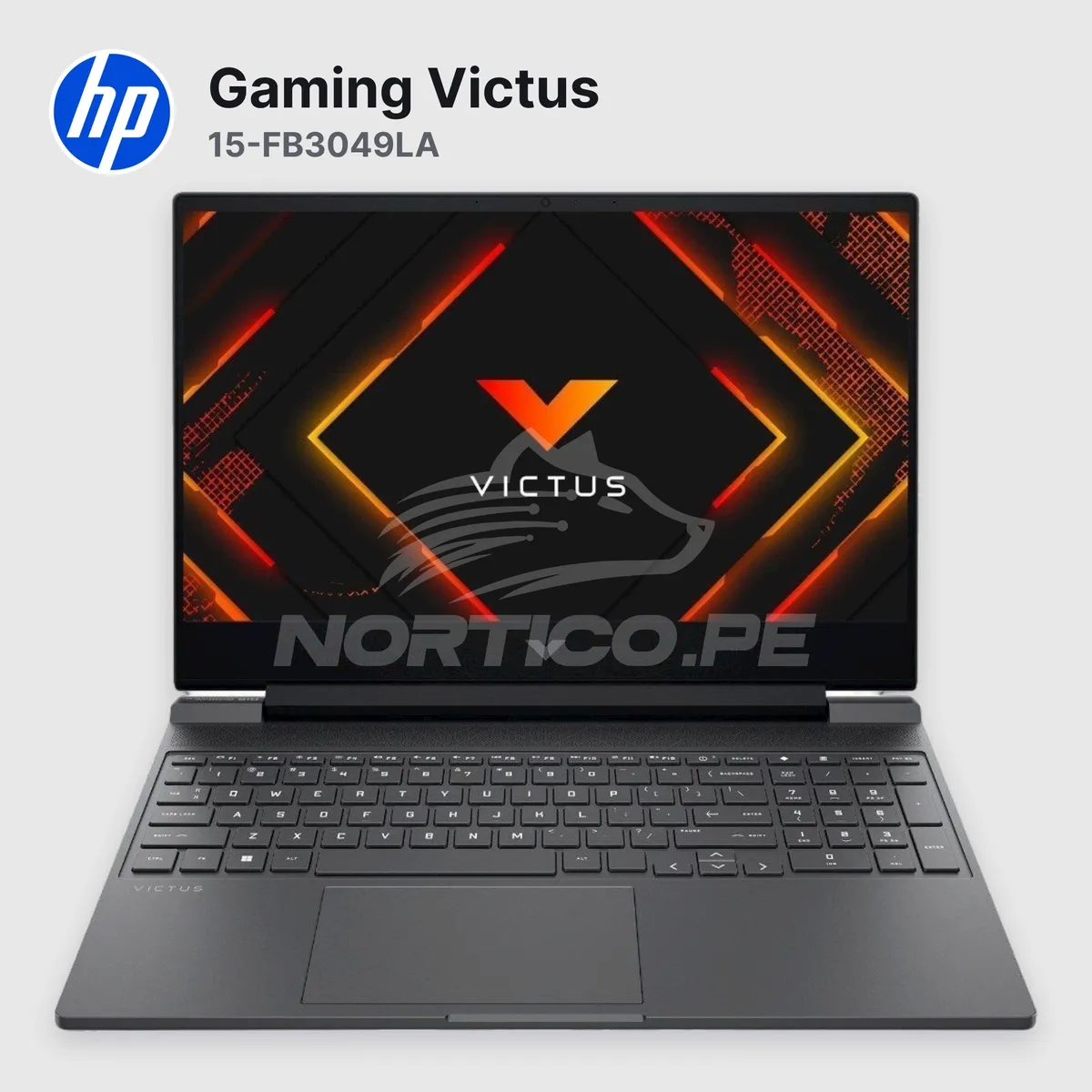 HP - Laptop HP Gaming Victus 15-FB3049LA Ryzen7-7445HS8GB 512GB SSD RTX 4050 15.6" (D53P1LA#ABM)