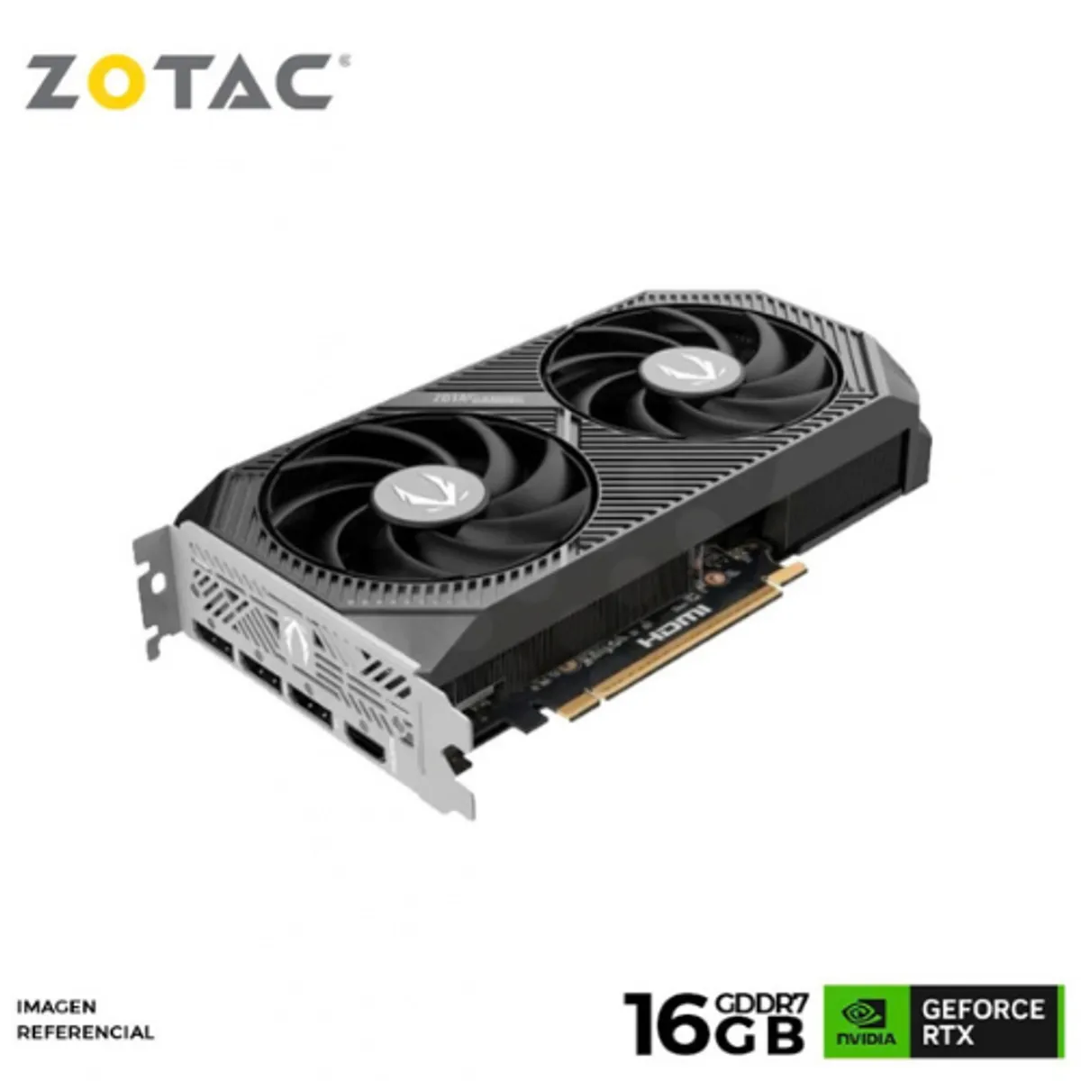 ZOTAC - TARJETA DE VIDEO ZOTAC GAMING GEFORCE RTX 5060 Ti 16GB GDDR7 TWIN EDGE OC