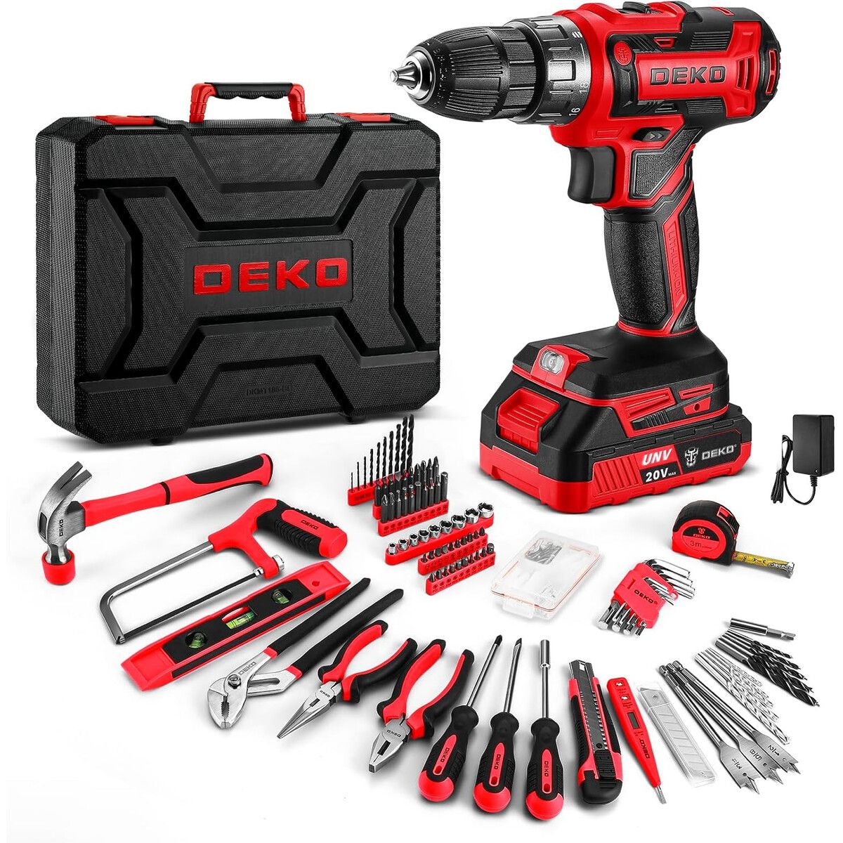 Taladro Inalambrico DEKO DKMT186RD 20V 1.5Ah 1350RPM Kit GENERICO ...