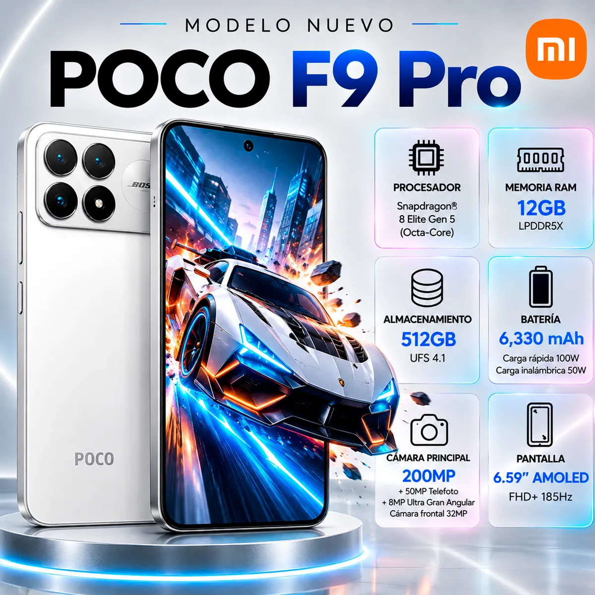 Celular Xiaomi POCO F9 Pro 12GB - 512GB, marca XIAOMI - Foto 2