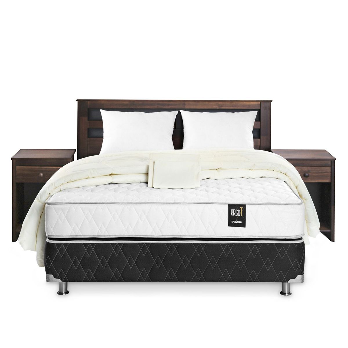 ROSEN - Dormitorio Ergo T Castelo Queen + 2 Almohadas