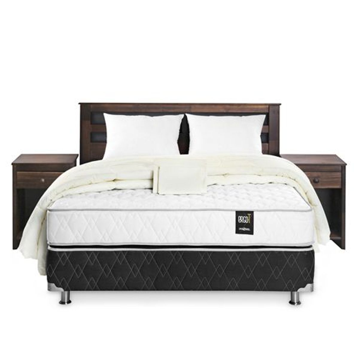ROSEN - Dormitorio Ergo T Castelo Queen + 2 Almohadas