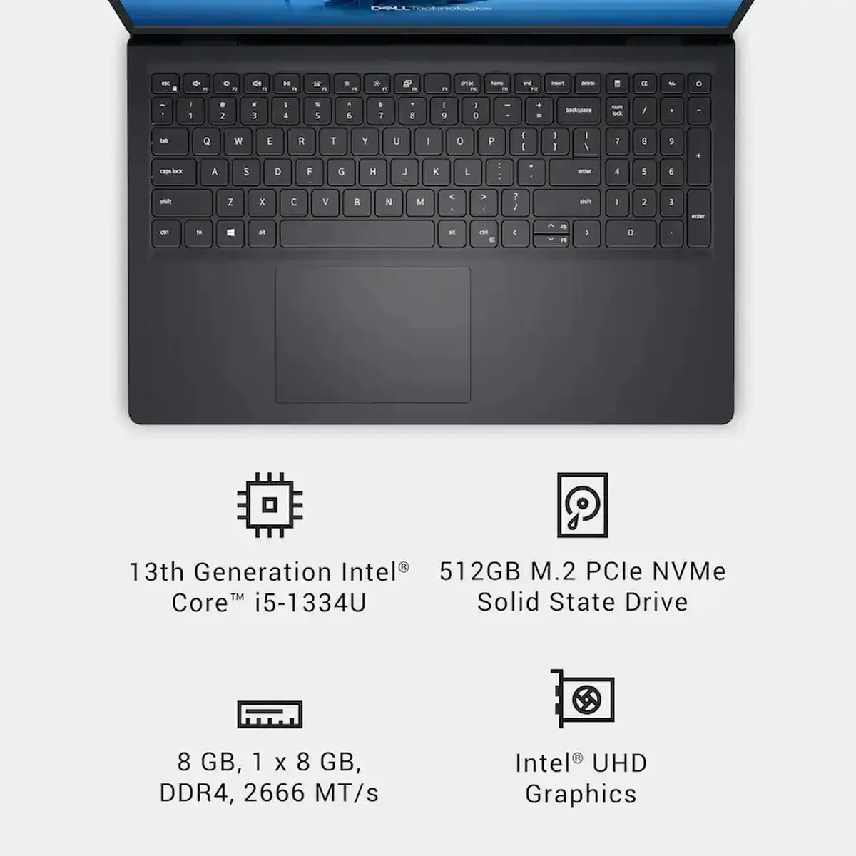 Dell - Notebook Dell 15.6 Touch 2K i5 1334U 8GB 512GB