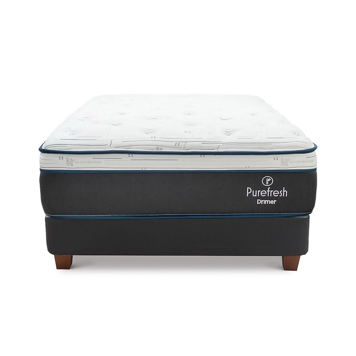DRIMER - Cama Box Tarima Pure Fresh 1.5 Plz + 1 Almohada