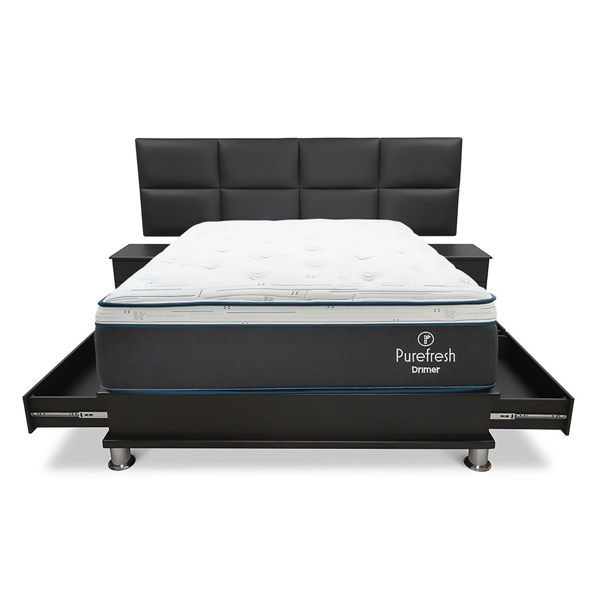 DRIMER - Dormitorio con Cajones Pure Fresh Kaela 2 Plz + 2 Almohadas