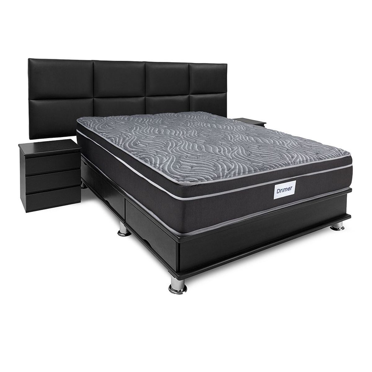 DRIMER - Dormitorio con Cajones Ventus Kaela 2 Plz + 2 Almohadas