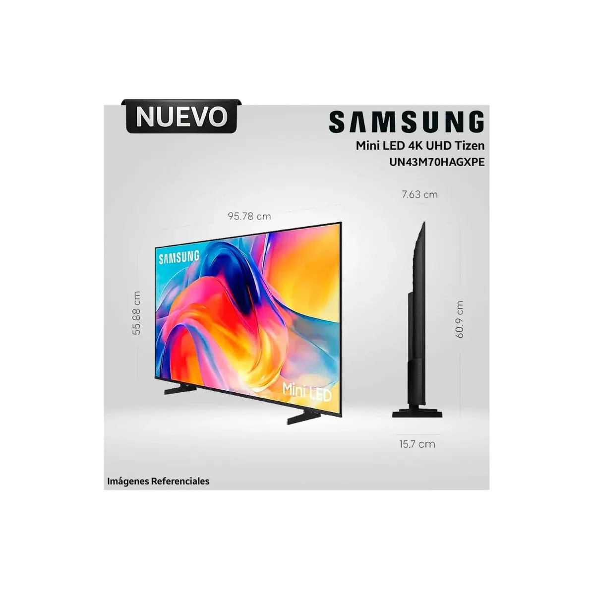 SAMSUNG - TELEVISOR SAMSUNG 43" MINI LED 43M70H VISION AI SMART TV - 2026 + Soundbar B450