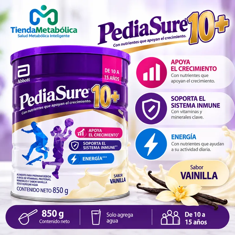 PEDIASURE 10 + VAINILLA 850 G ABBOTT | Falabella Perú