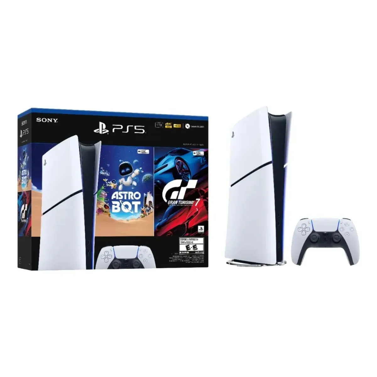 Consola PS5 SONY Slim Digital 1TB con Gran Turismo 7 + Astro Bot Bundle, marca SONY - Foto 2