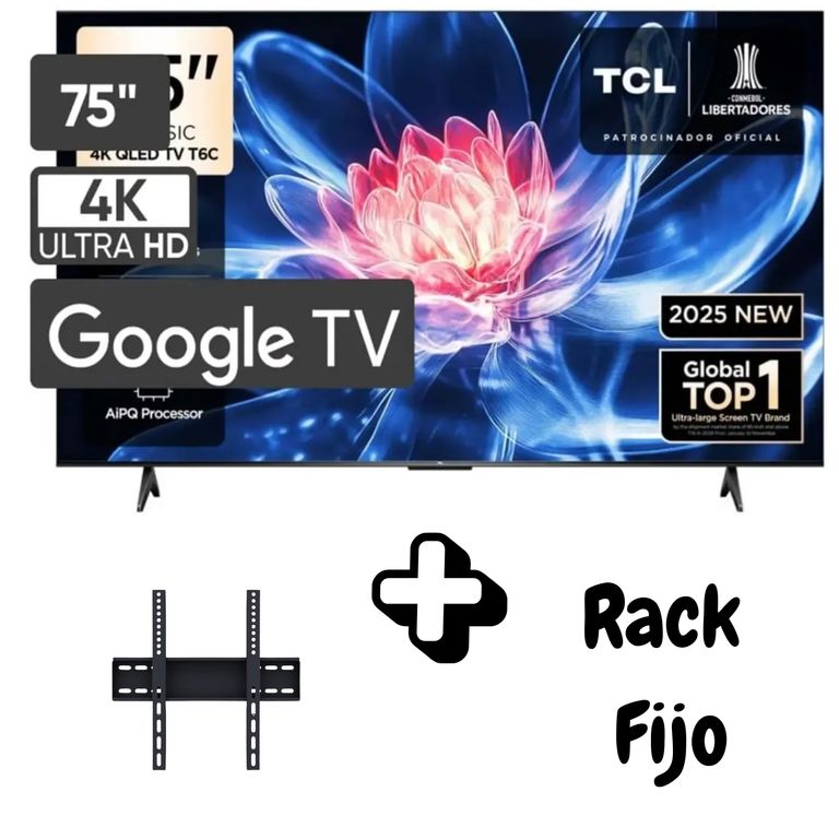 Televisor TCL 75 Pulgadas QLED UHD 4K Google TV Smart TV 2Gb RAM / 16Gb ...
