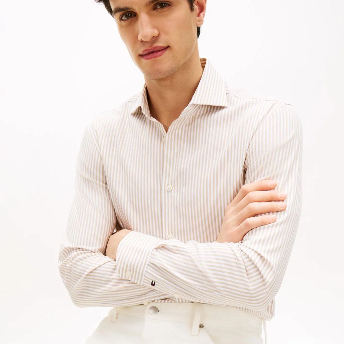 TOMMY HILFIGER - CAMISA DC FLEX COLLAR CLSSC STRP SHIR
