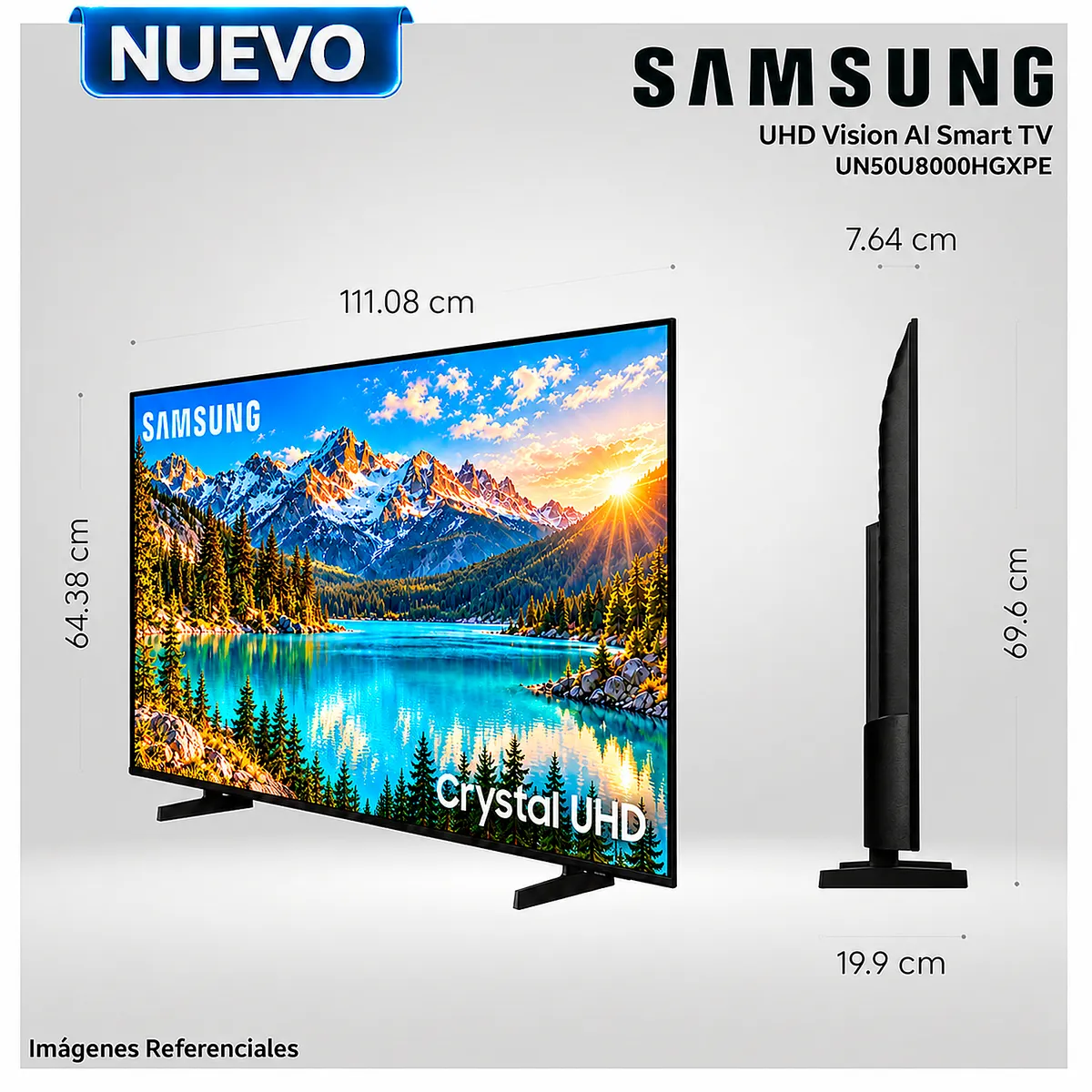 SAMSUNG - Televisor Samsung 50" UHD Vision AI Smart TV UN50U8000HGXPE (2026)