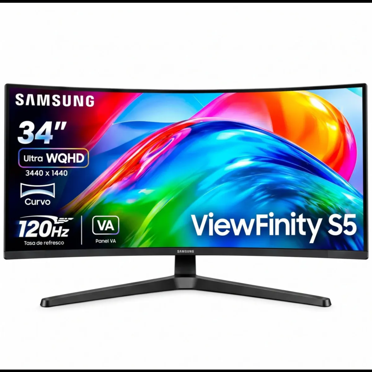 SAMSUNG - Monitor CURVO Samsung S55GH 34' CURVO ULTRAWIDE 120Hz VA PBP PIP FreeSync PREMIUN