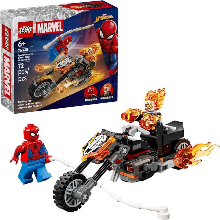 LEGO MARVEL SPIDER-MAN VS GHOST RIDER MOTO 76335 | Sodimac Perú