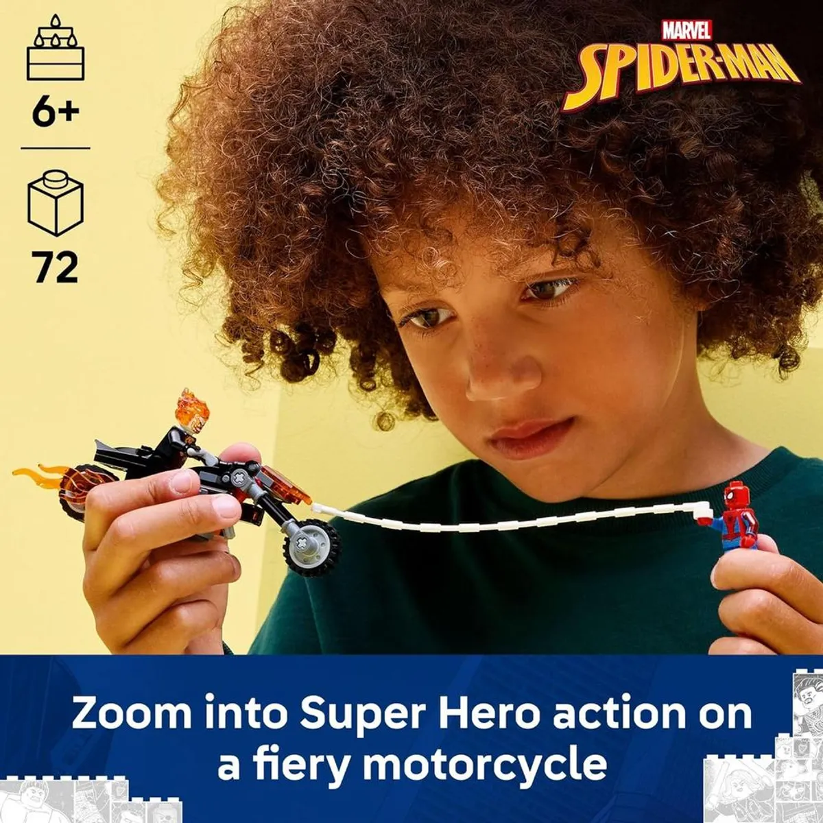 LEGO MARVEL SPIDER-MAN VS GHOST RIDER MOTO 76335 LEGO | Falabella Perú