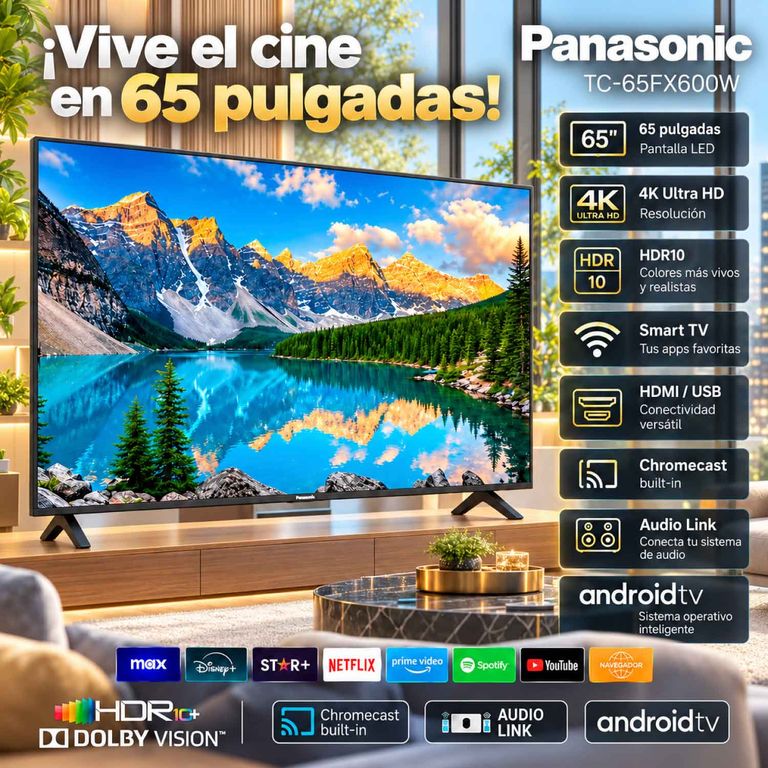 Televisor Panasonic 65 TC-65FX600W Smart TV 4K UHD LED Panasonic ...