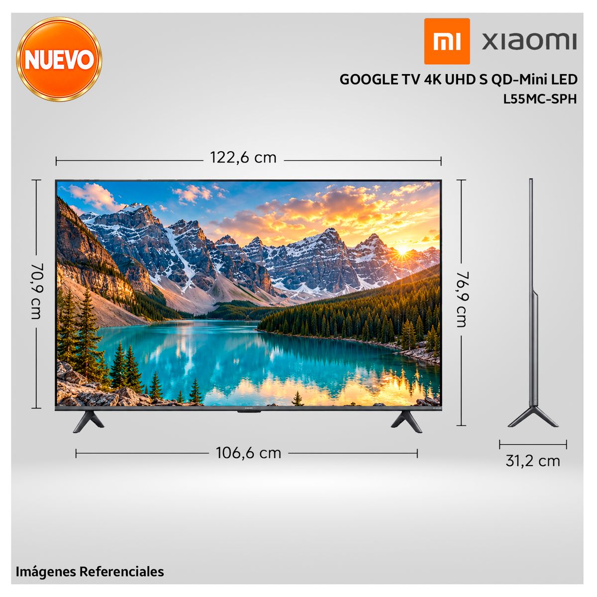Televisor Xiaomi 55” QD-Mini LED 4K UHD Google TV | L55MC-SPH XIAOMI ...