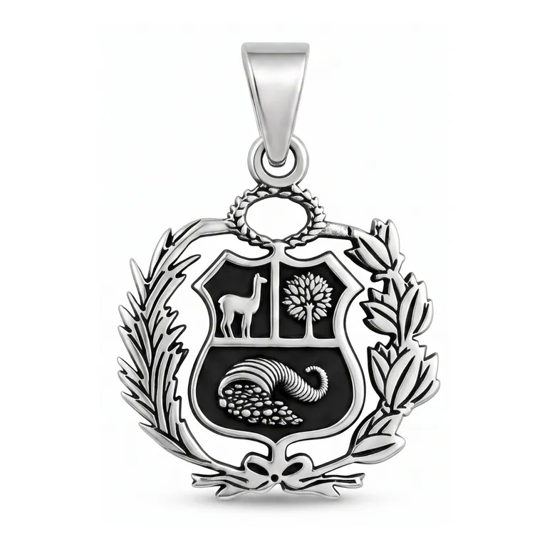 Dije Escudo Nacional Regalo Patrio Peruano Plata 950 KARMY | Falabella Perú