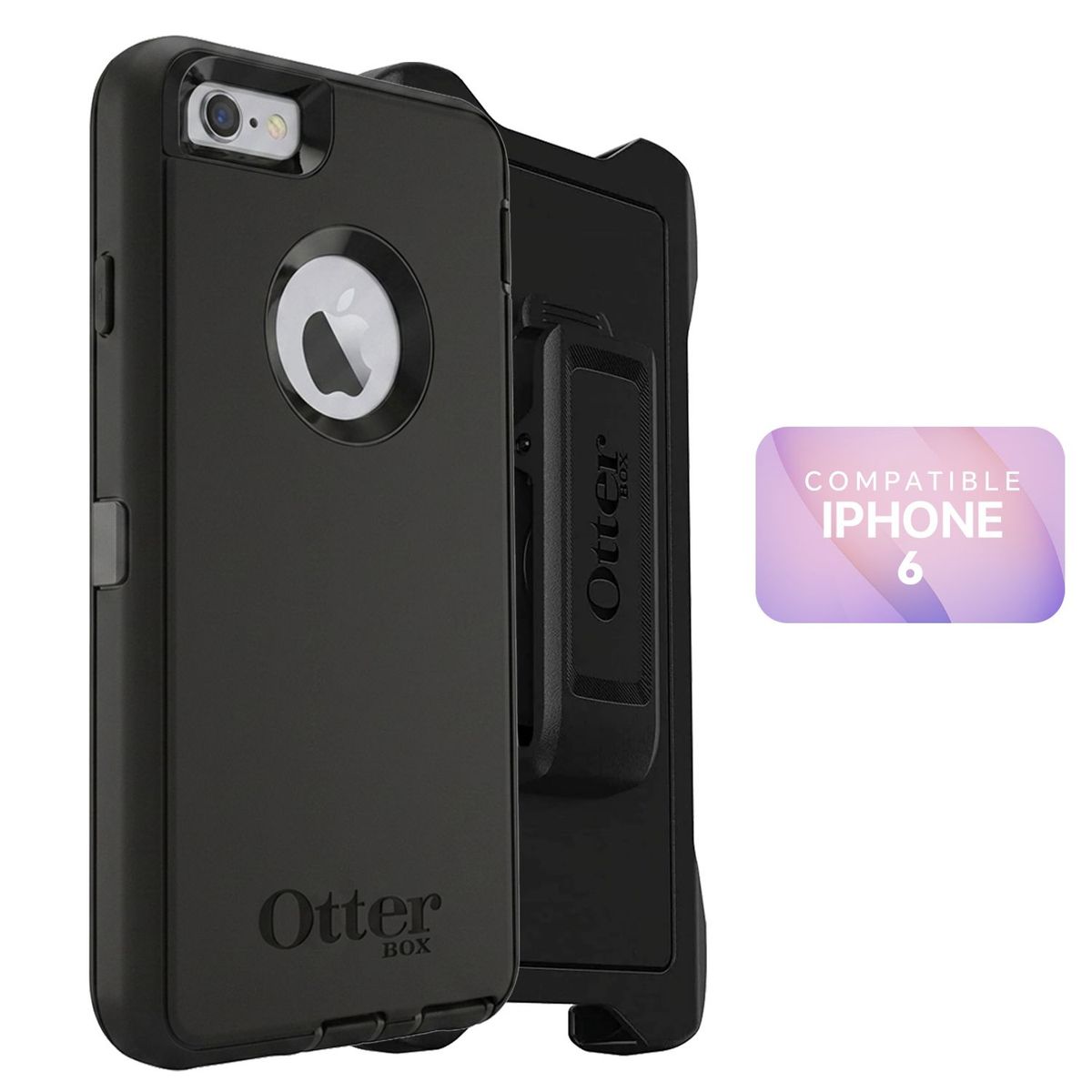 CASE - Case Defender Antigolpes Defender Negro Compatible con Iphone 6