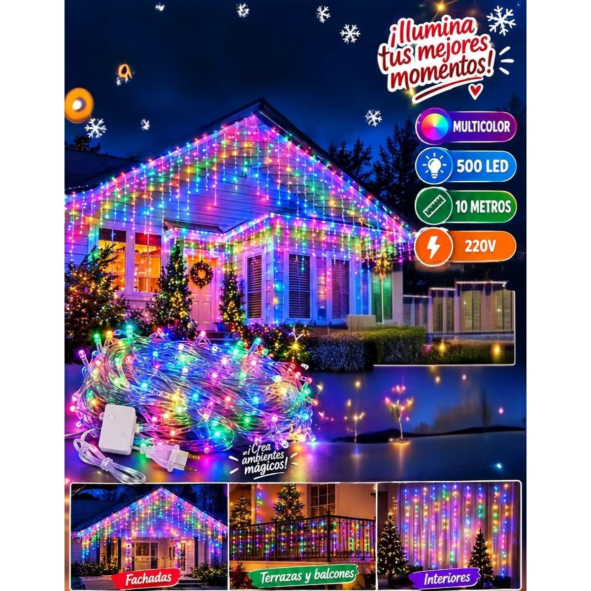 LUZ LED NAVIDEÑO / 10 METROS GENERICO | Falabella Perú