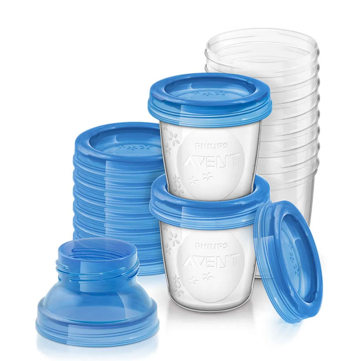 PHILIPS AVENT - Recipiente De Leche 10 Pzs Transparente 180 Ml Avent