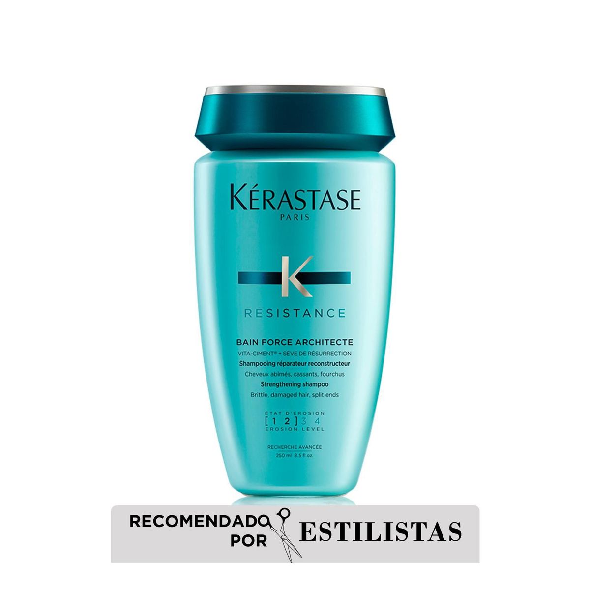 KERASTASE - Shampoo Reconstructor Para Cabello Débil Bain Force Architecte Resistance 250Ml
