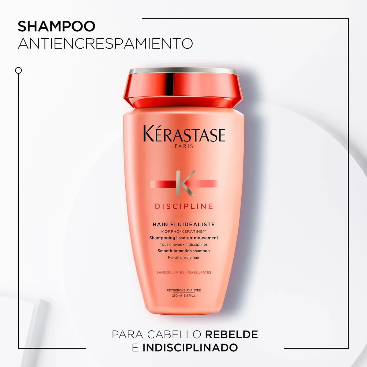 KERASTASE - Shampoo Para Retomar El Control Del Cabello Bain Fluidéaliste Gentle Discipline 250Ml