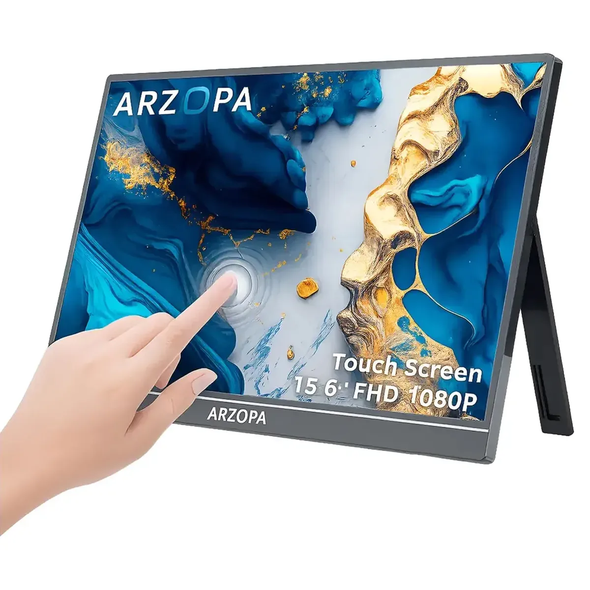 Monitor Portátil Táctil ARZOPA A1T 15.6” Full HD 1080p USB-C HDMI ...