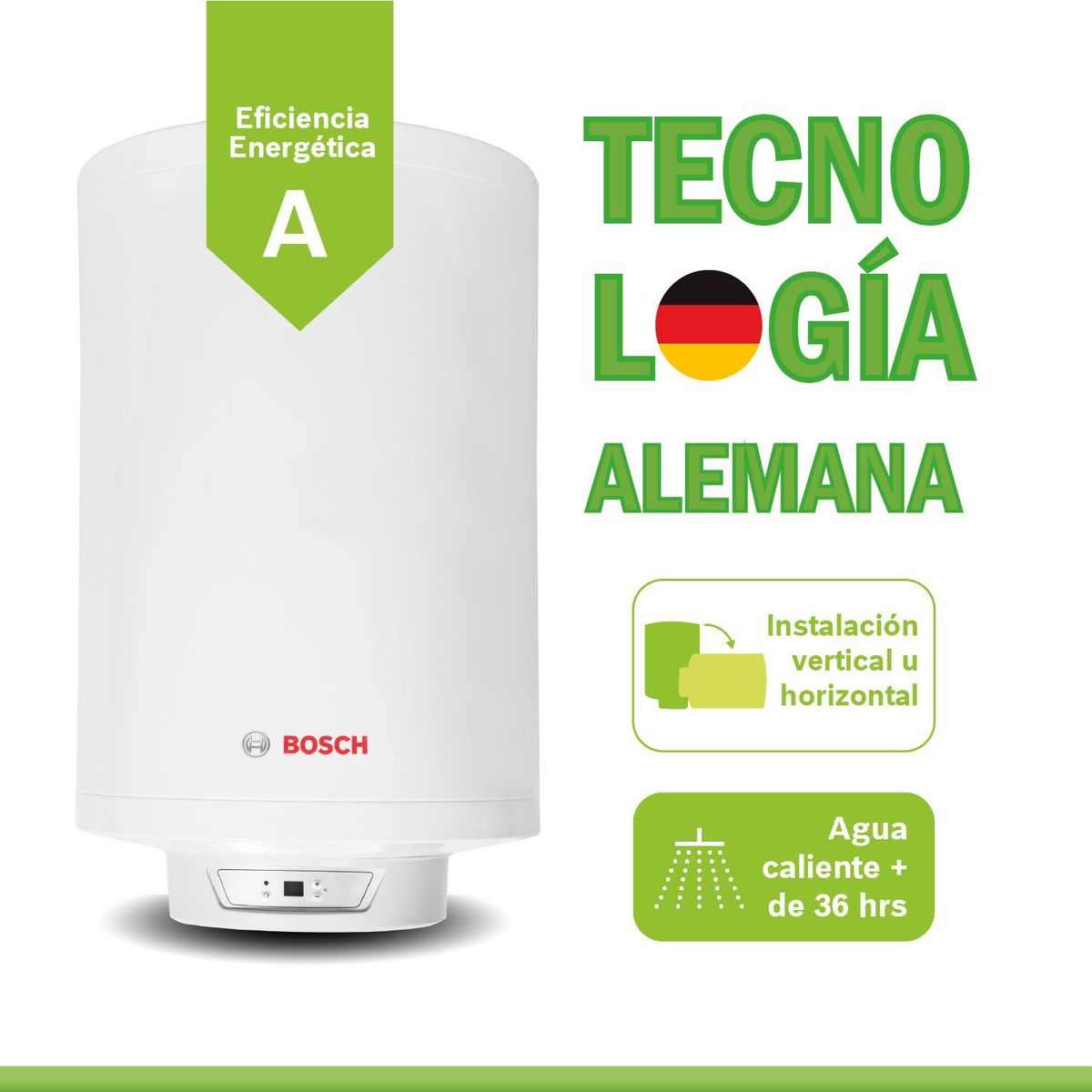 BOSCH - Terma Eléctrica BOSCH 80 Lt. TOP + Kit