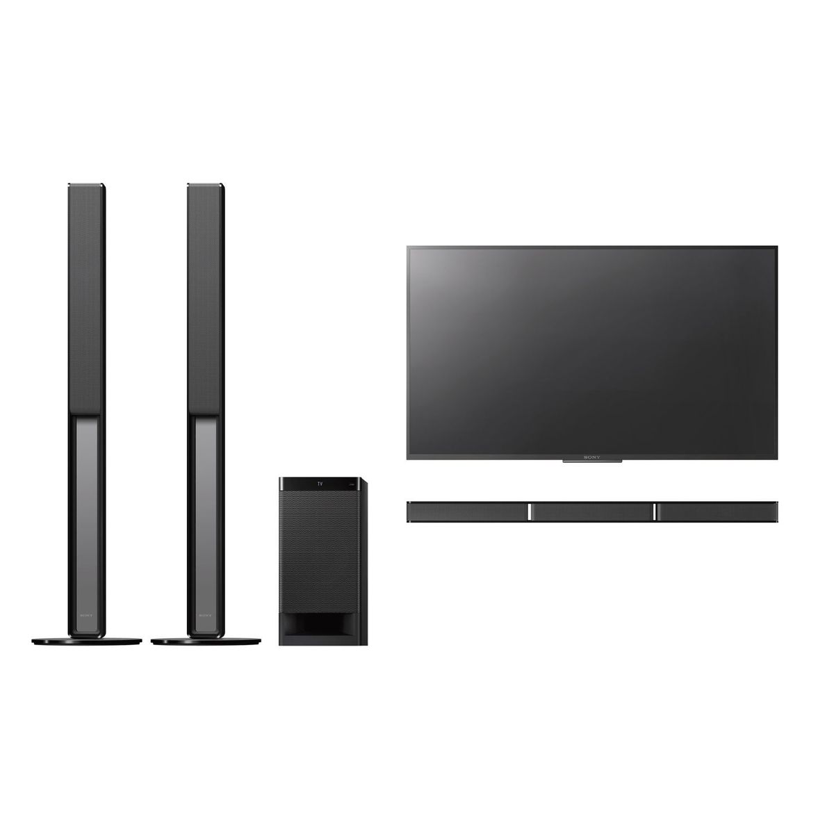 SONY - Home Theater Sony HT-RT40 de 5.1 canales con barra de sonido Negro