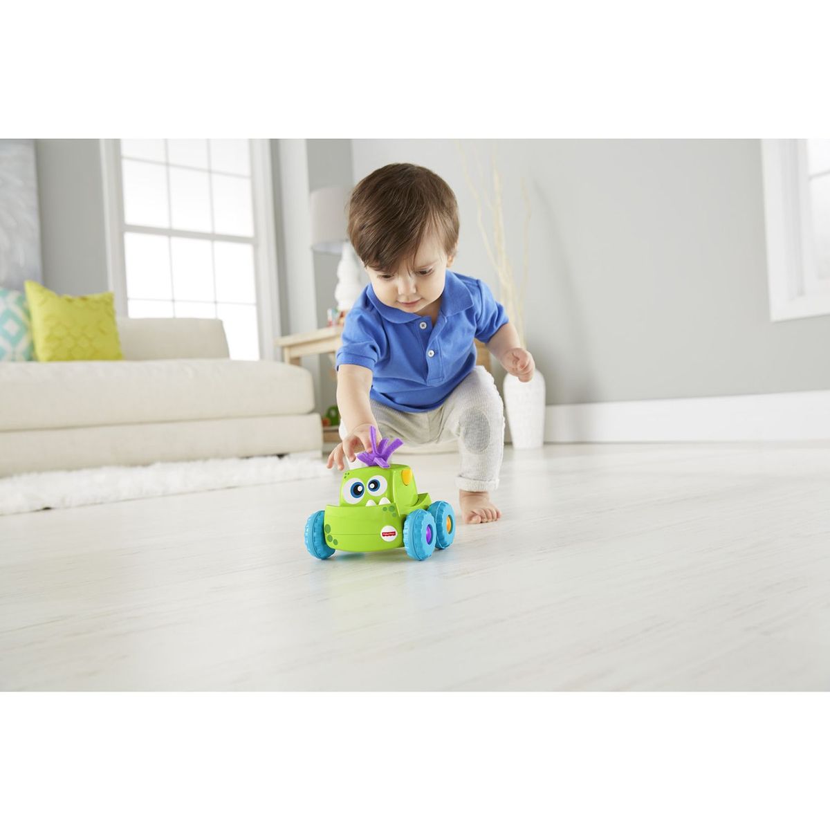 FISHER PRICE - Carro Monstruo Presiona y Persigue Fisher Price