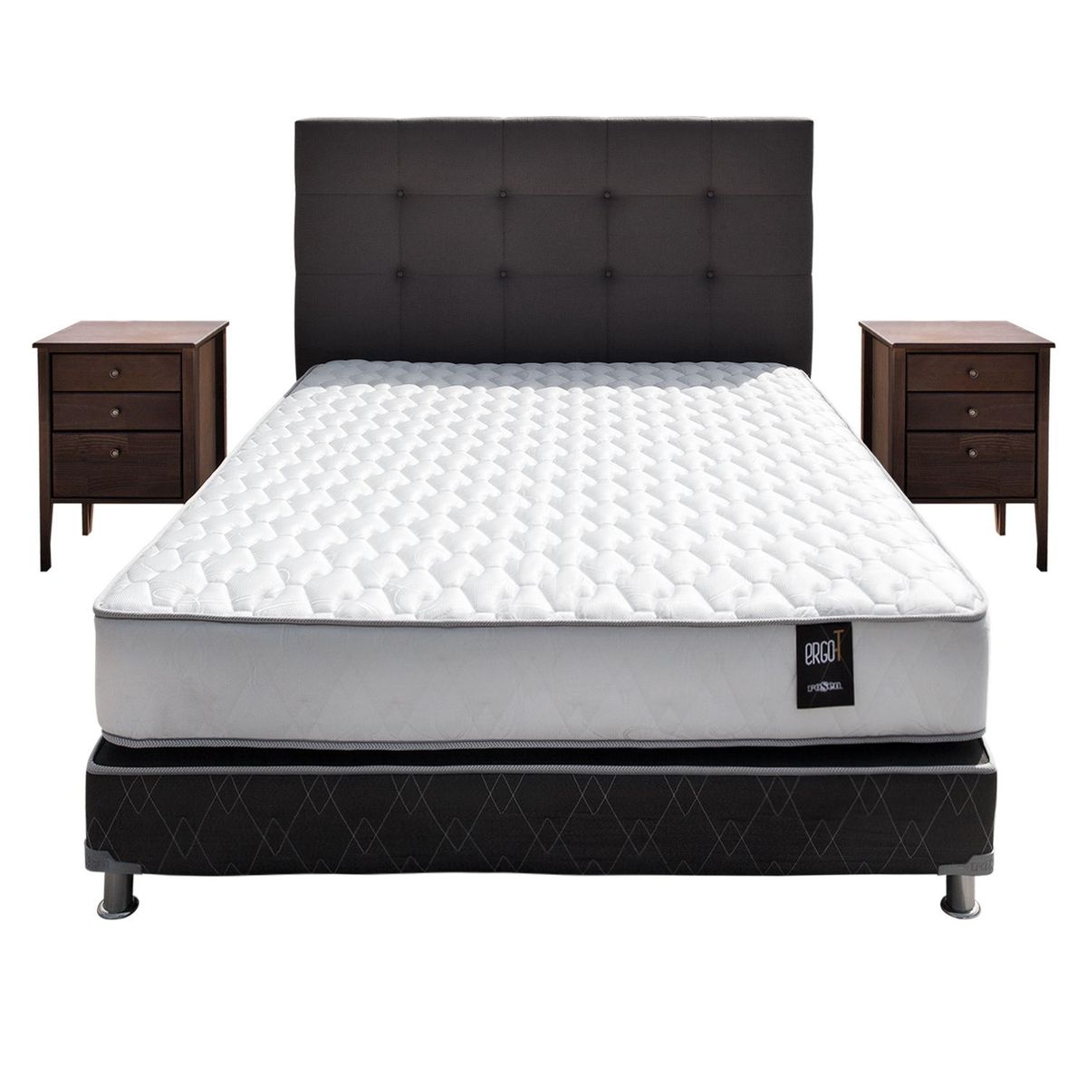 ROSEN - Dormitorio Ergo T Issey King + 2 Almohadas