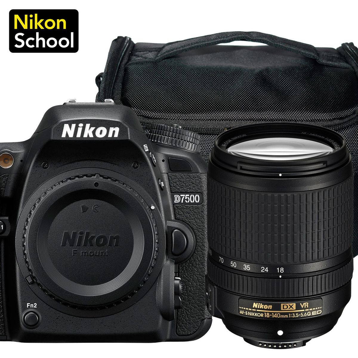 NIKON - Cámara Réflex D7500 18-140mm 