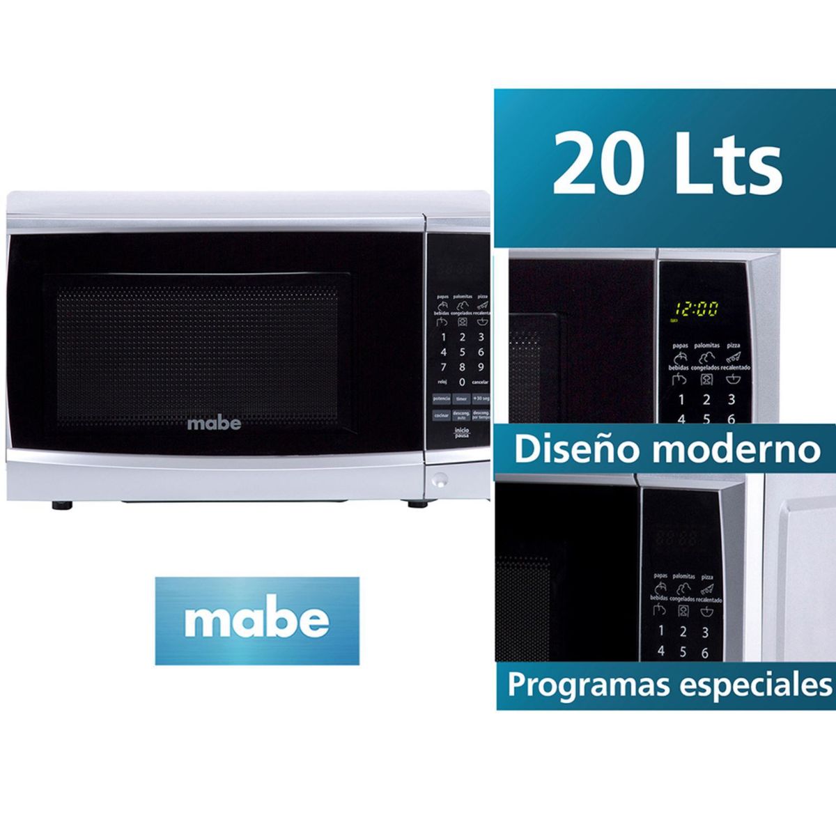 MABE - Horno Microondas 20 Lts Grafito