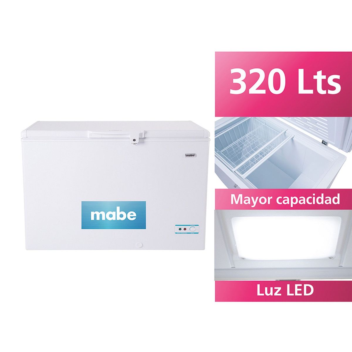 MABE - Congelador Mabe Blanco 320 Lts 