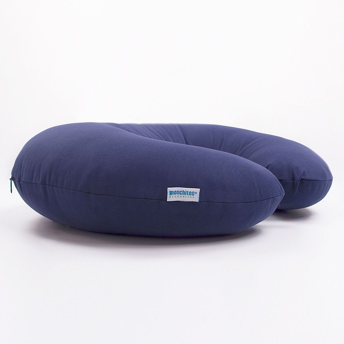 MONCHITOS - Cojín de Lactancia 4 en 1 Croissi Pillow Xtraconfort Azul