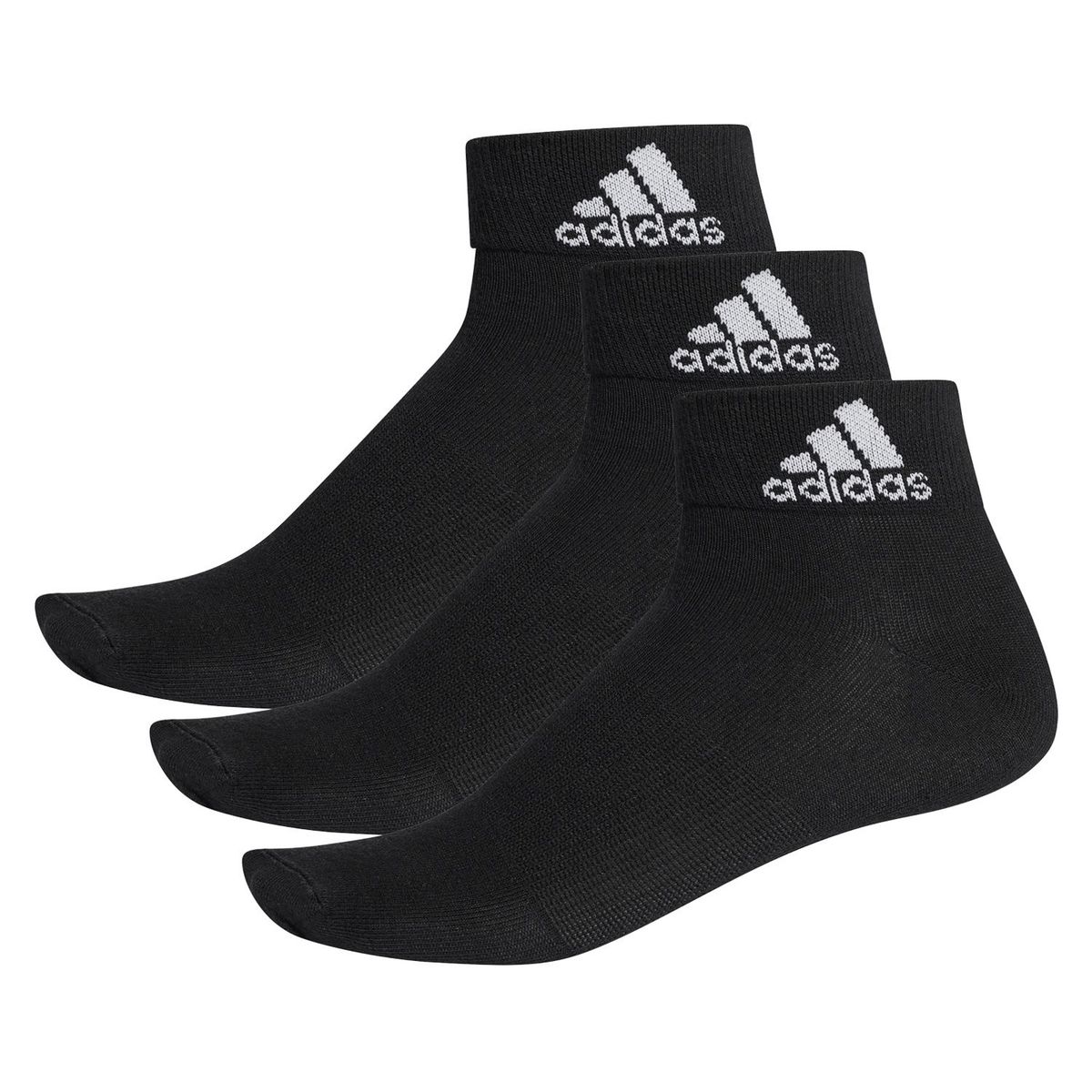 ADIDAS - 3-Pack Medias Tobilleras Performance Negro