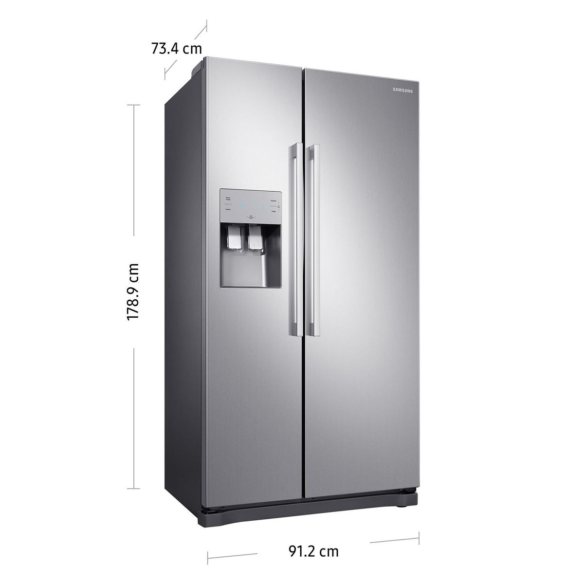 SAMSUNG - Refrigerador Side by Side RS50N3503S8/PE SBS Silver